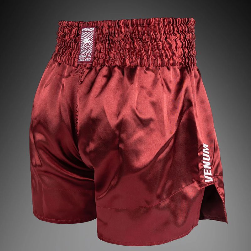 Pantaloni scurți de antrenament pentru bărbați Venum Classic Evo Muay Thai burgundy 4