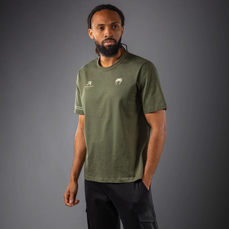 Tricou pentru bărbați Venum x Rajadamnern military green 3