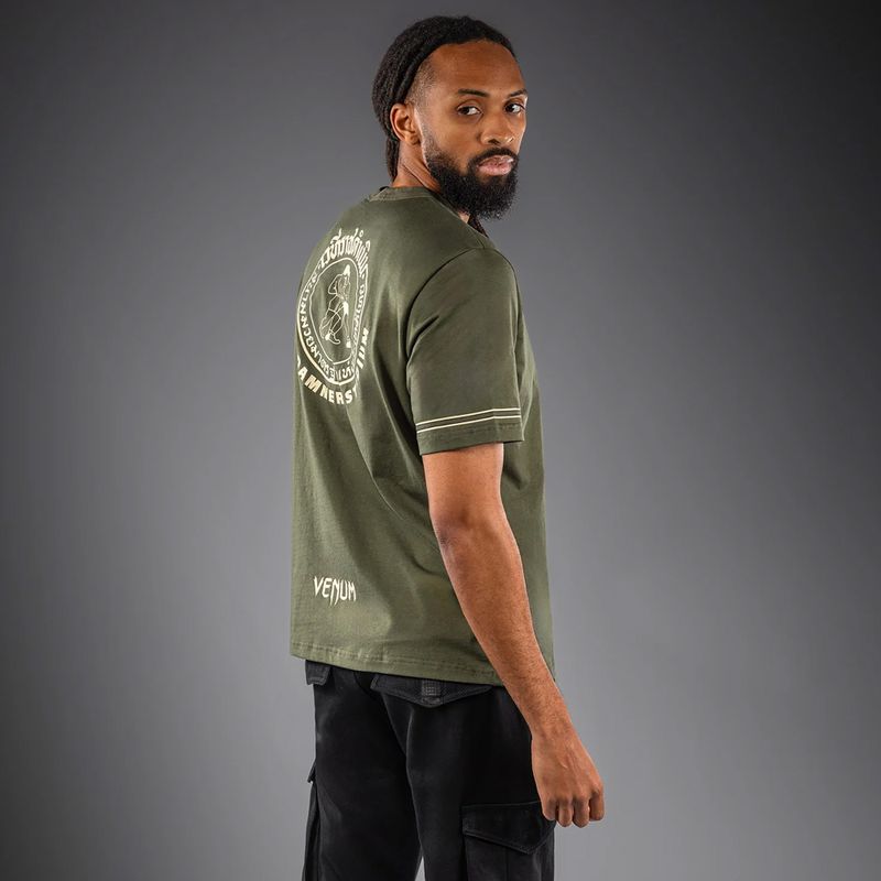 Tricou pentru bărbați Venum x Rajadamnern military green 5