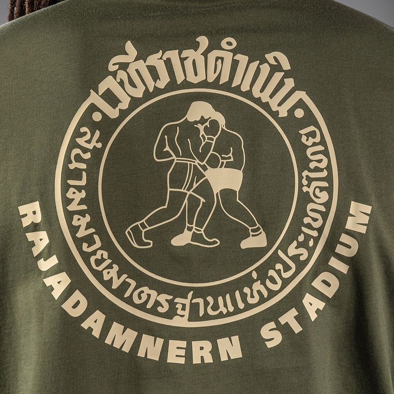 Tricou pentru bărbați Venum x Rajadamnern military green 8