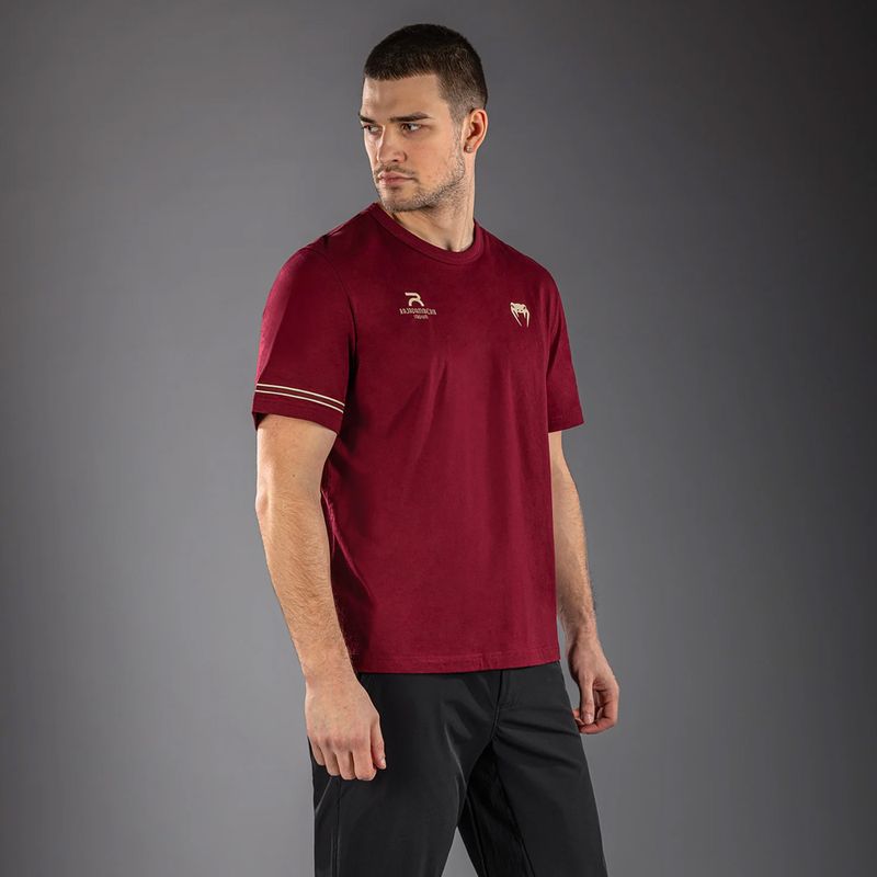 Tricou pentru bărbați Venum x Rajadamnern burgundy 3