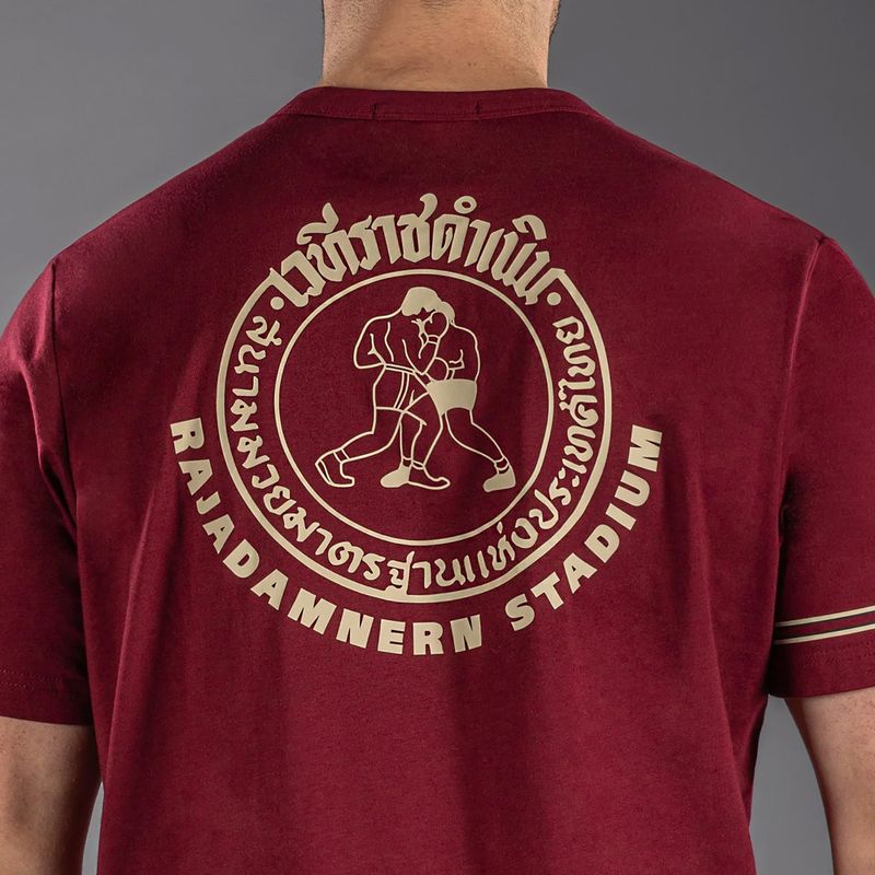 Tricou pentru bărbați Venum x Rajadamnern burgundy 6