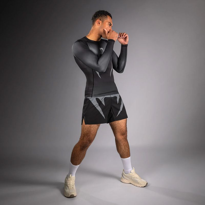 Rashguard longsleeve pentru bărbați Venum No Gi Rashguards black/silver grey 2
