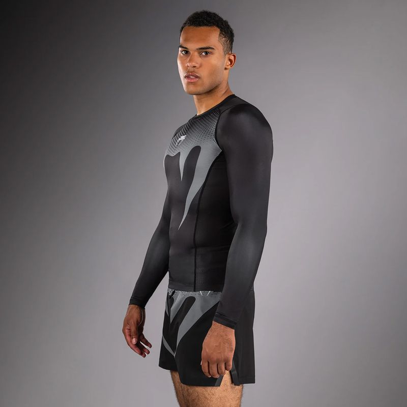 Rashguard longsleeve pentru bărbați Venum No Gi Rashguards black/silver grey 4