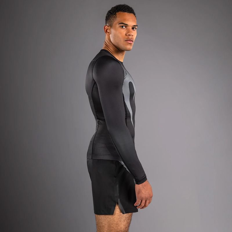 Rashguard longsleeve pentru bărbați Venum No Gi Rashguards black/silver grey 5