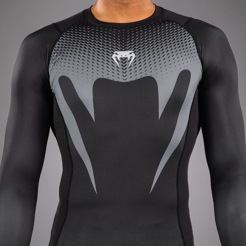 Rashguard longsleeve pentru bărbați Venum No Gi Rashguards black/silver grey 6
