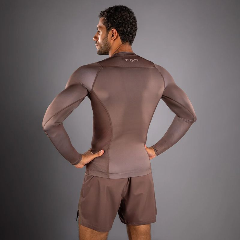 Rashguard longsleeve pentru bărbațiVenum No Gi Rashguards chocolate brown 2