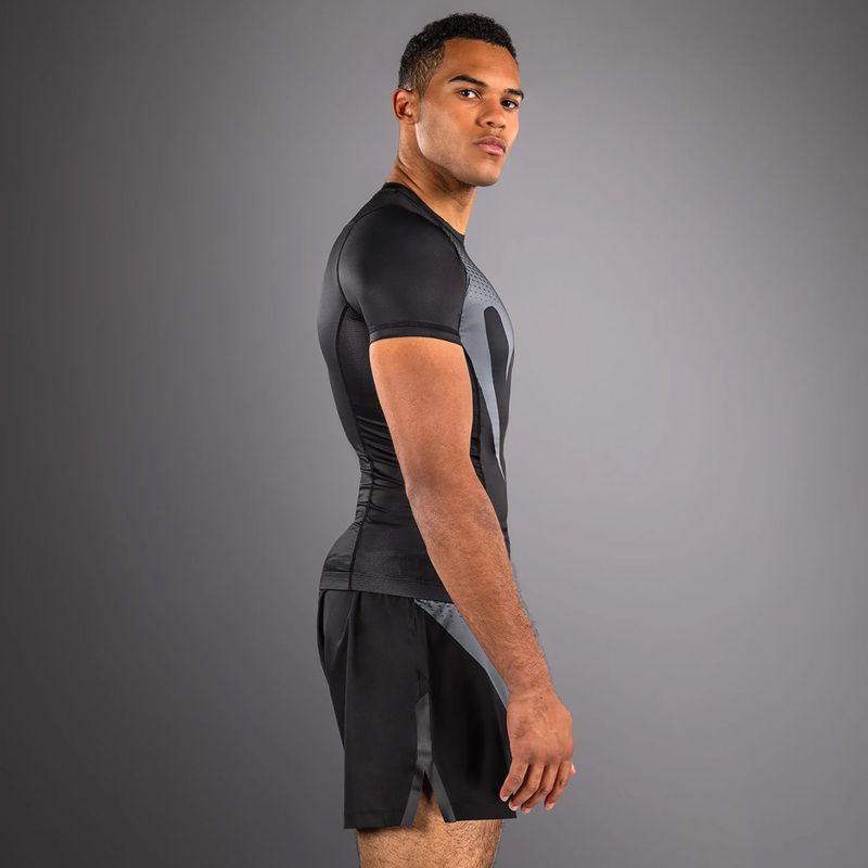Rashguard pentru bărbați Venum No Gi Rashguards black/silver grey 4