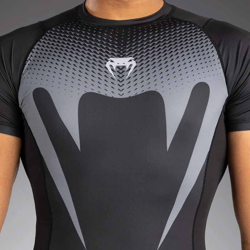 Rashguard pentru bărbați Venum No Gi Rashguards black/silver grey 6