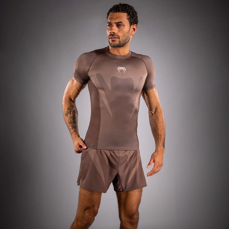 Rashguard pentru bărbați Venum No Gi Rashguards chocolate brown 3