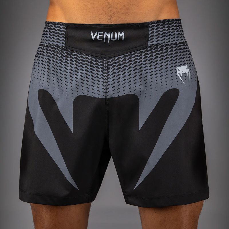 Pantaloni scurți de antrenament pentru bărbați Venum No Gi black/silver grey 6