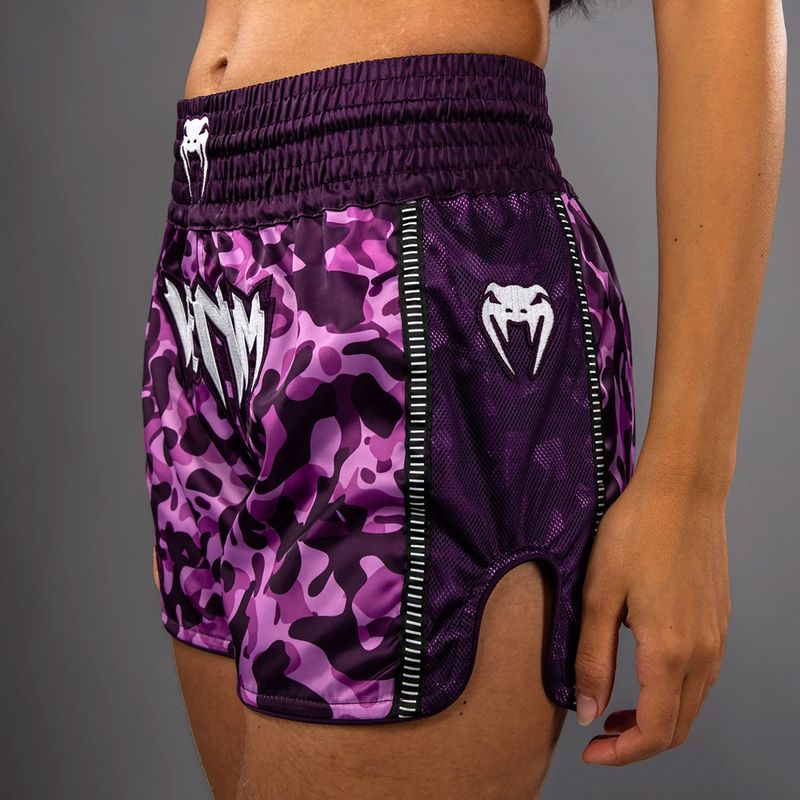 Pantaloni de antrenament pentru femei Venum Iris Muay Thai plum/pink 4