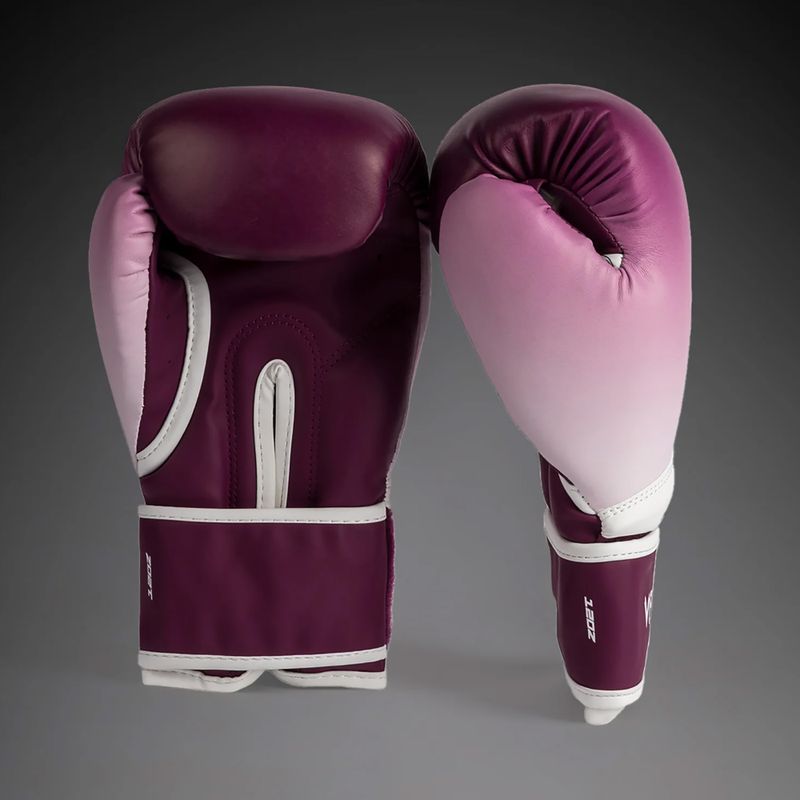 Mănuși de box pentru femei Venum Iris Boxing plum/white 2
