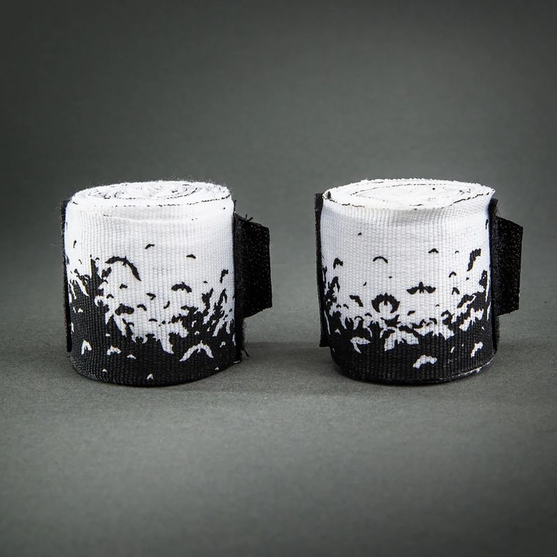 Bandaje de box Venum Bats Night Handwraps 250 cm black/white 2