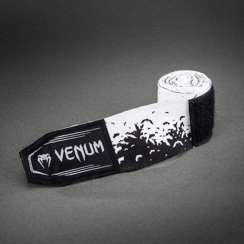 Bandaje de box Venum Bats Night Handwraps 250 cm black/white 3