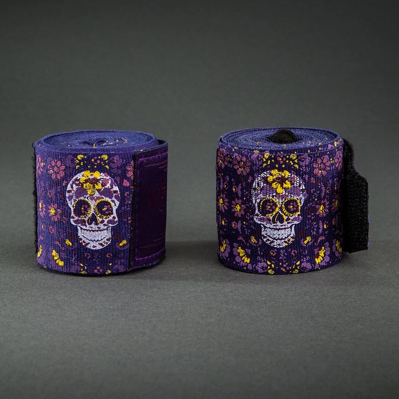Bandaje de box Venum Santa Muerte Handwraps 250 cm dark purple 2