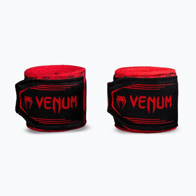 Bandaje de box Venum Tartan Handwraps 400 cm fury red