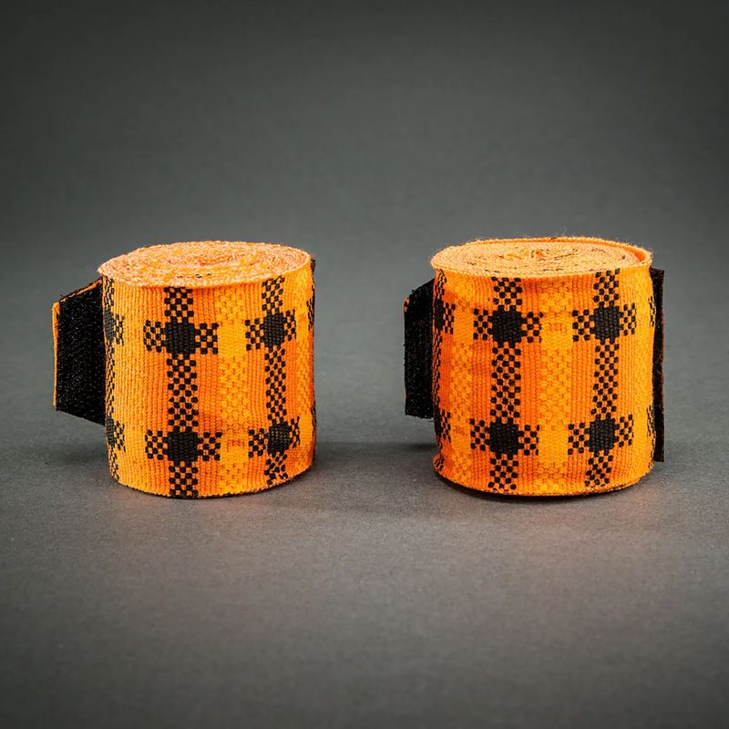 Bandaje de box Venum Tartan Handwraps 400 cm pumpkin 2