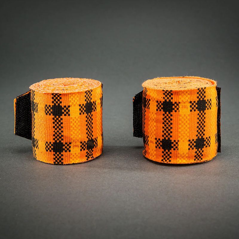 Bandaje de box Venum Tartan Handwraps 450 cm pumpkin 2