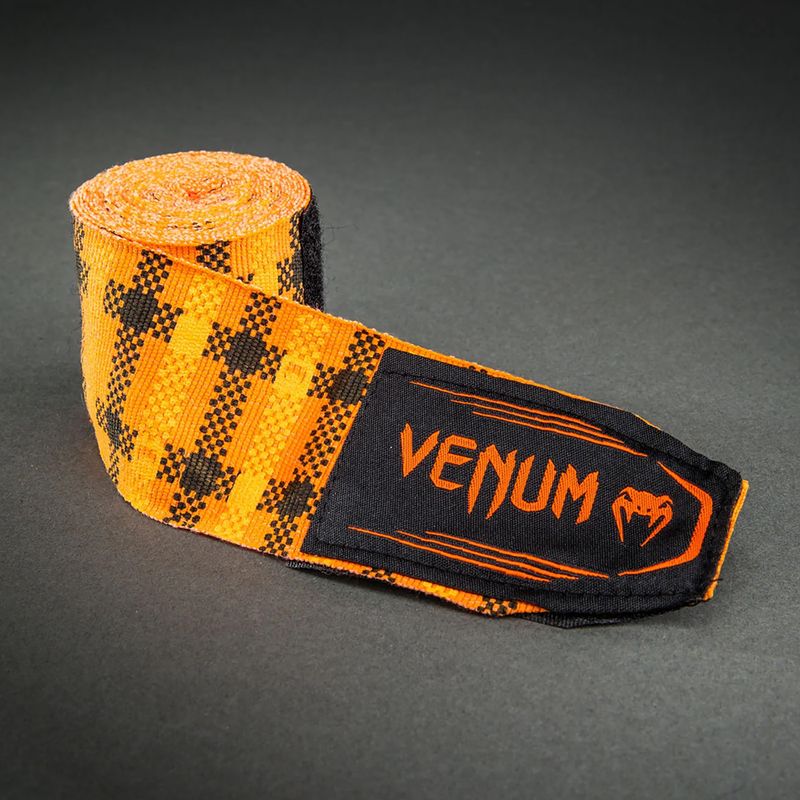 Bandaje de box Venum Tartan Handwraps 450 cm pumpkin 3