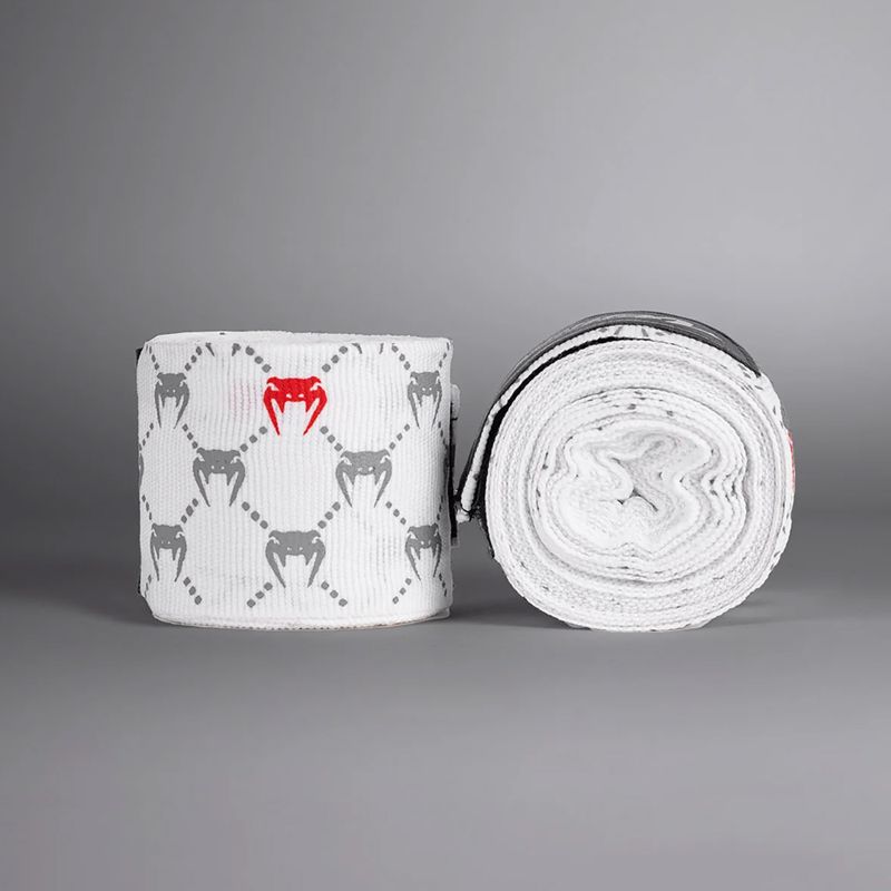 Bandaje pentru box Venum Monogram Hand Wraps Advanced 250 cm white 2