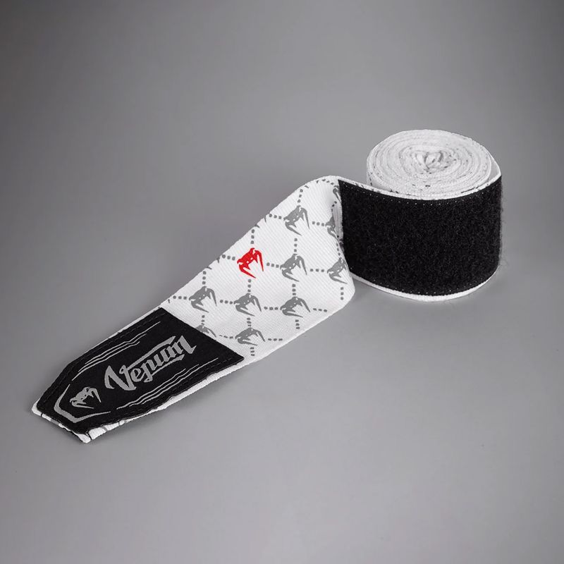 Bandaje pentru box Venum Monogram Hand Wraps Advanced 250 cm white 3