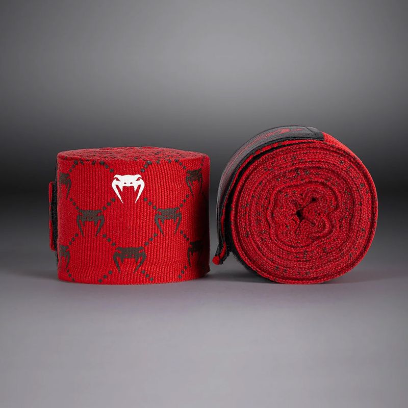 Bandaje de box Venum Monogram Hand Wraps Advanced 250 cm red 2