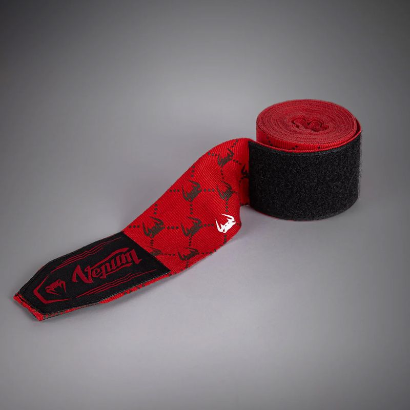 Bandaje de box Venum Monogram Hand Wraps Advanced 250 cm red 3