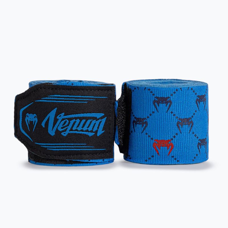 Bandaje de box Venum Monogram Hand Wraps Advanced 400 cm blue