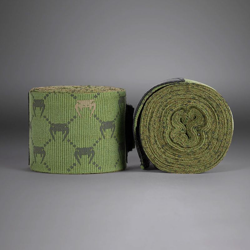Bandaje de box Venum Monogram Hand Wraps Advanced 250 cm khaki 2