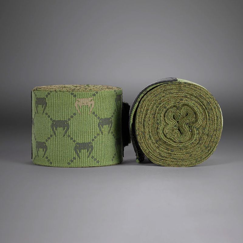 Bandaje pentru box Venum Monogram Hand Wraps Advanced 400 cm khaki 2