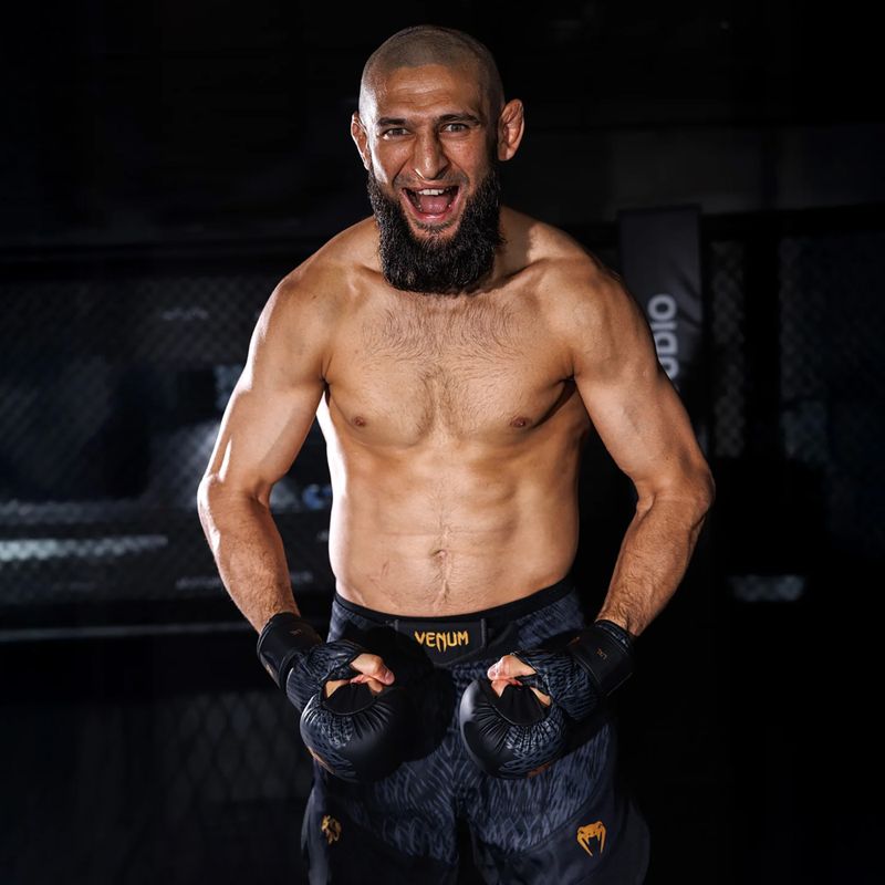 Pantaloni scurți de antrenament pentru bărbați Venum x Chimaev Fightshorts black/grey 8