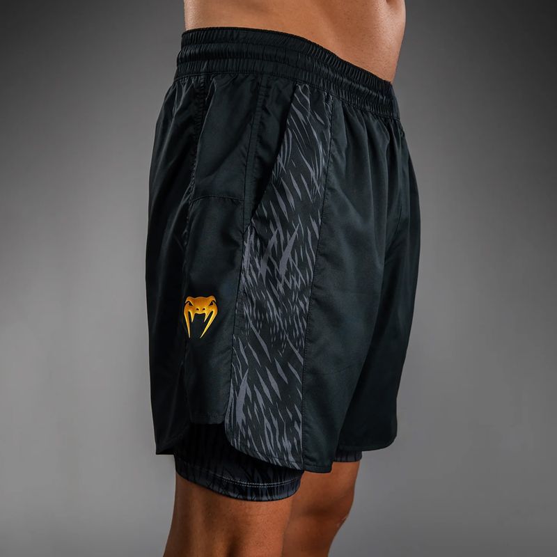 Pantaloni scurți de antrenament pentru bărbați Venum x Chimaev Training black/grey 6