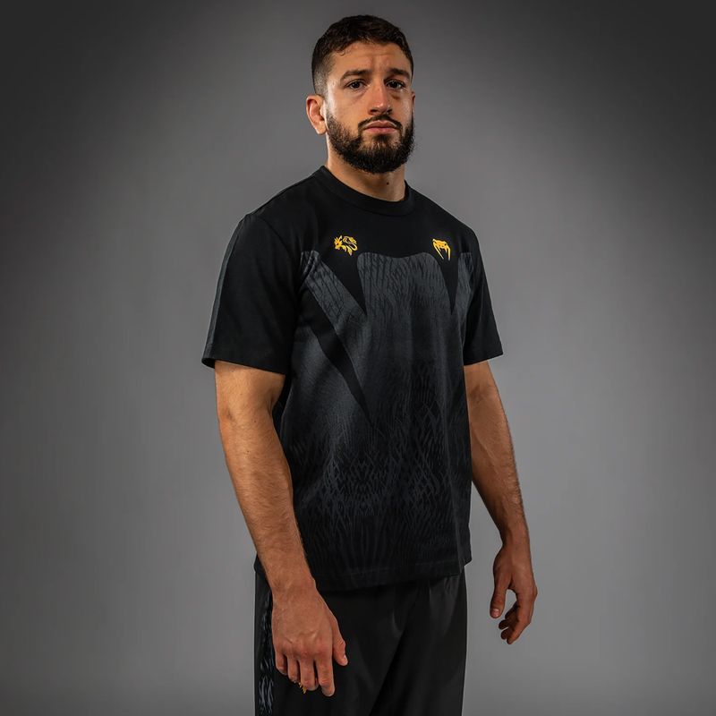Tricou pentru bărbați Venum x Chimaev black/grey 3