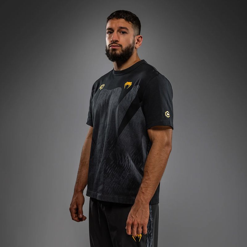 Tricou pentru bărbați Venum x Chimaev black/grey 4