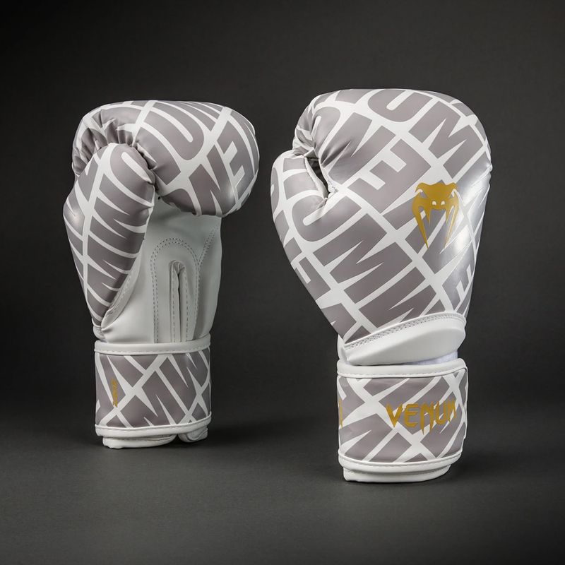 Mănuși de box Venum Contender 1.5 XT 3D Boxing white/gold 2