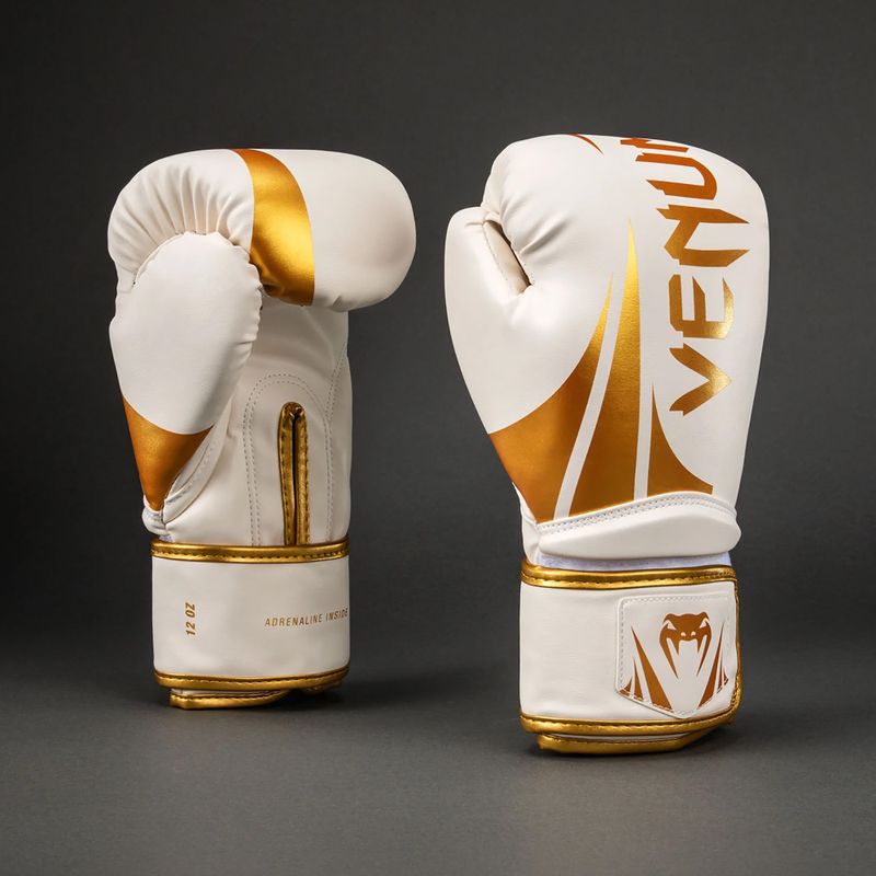 Mănuși de box Venum Challenger 2.5 Boxing white/gold 2