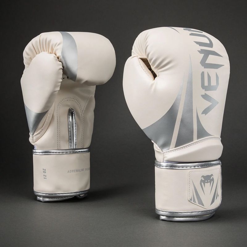 Mănuși de box Venum Challenger 2.5 Boxing white/silver 2