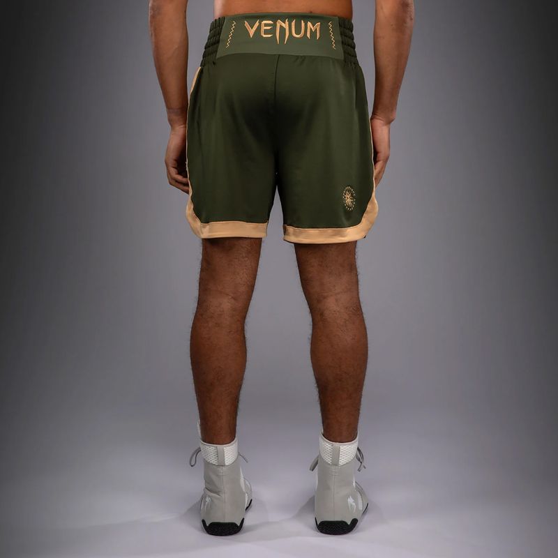 Pantaloni scurți de antrenament pentru bărbați Venum Classic Boxing military green/sand 4