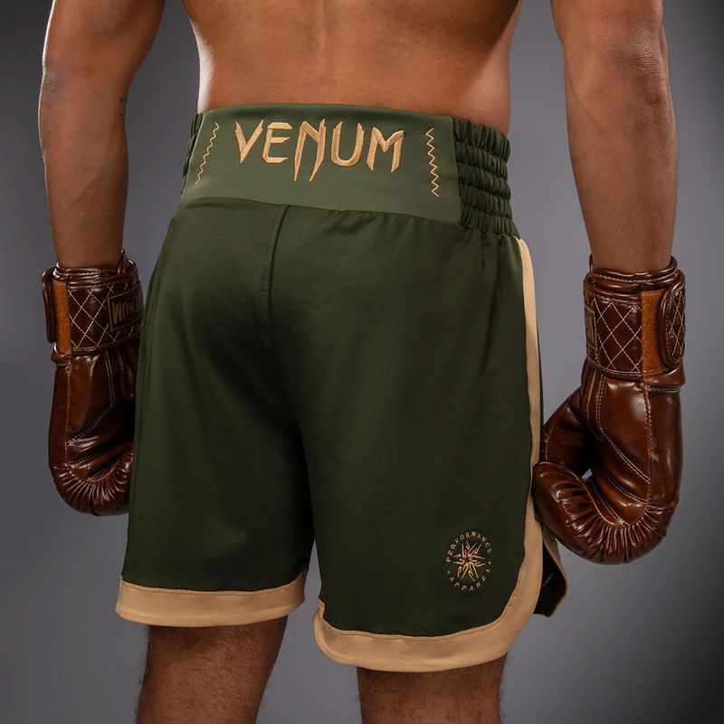 Pantaloni scurți de antrenament pentru bărbați Venum Classic Boxing military green/sand 6