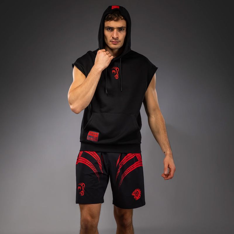 Bluză pentru bărbați Venum x Mike Tyson Tiger Sleeveless Hoodie deep black/intense red 4