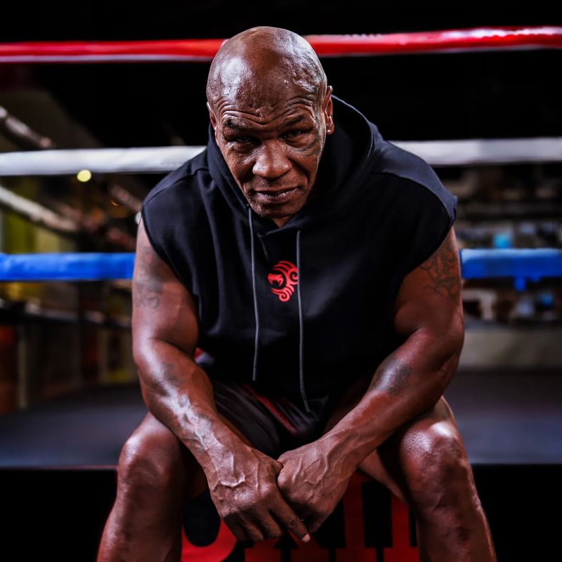 Bluză pentru bărbați Venum x Mike Tyson Tiger Sleeveless Hoodie deep black/intense red 8
