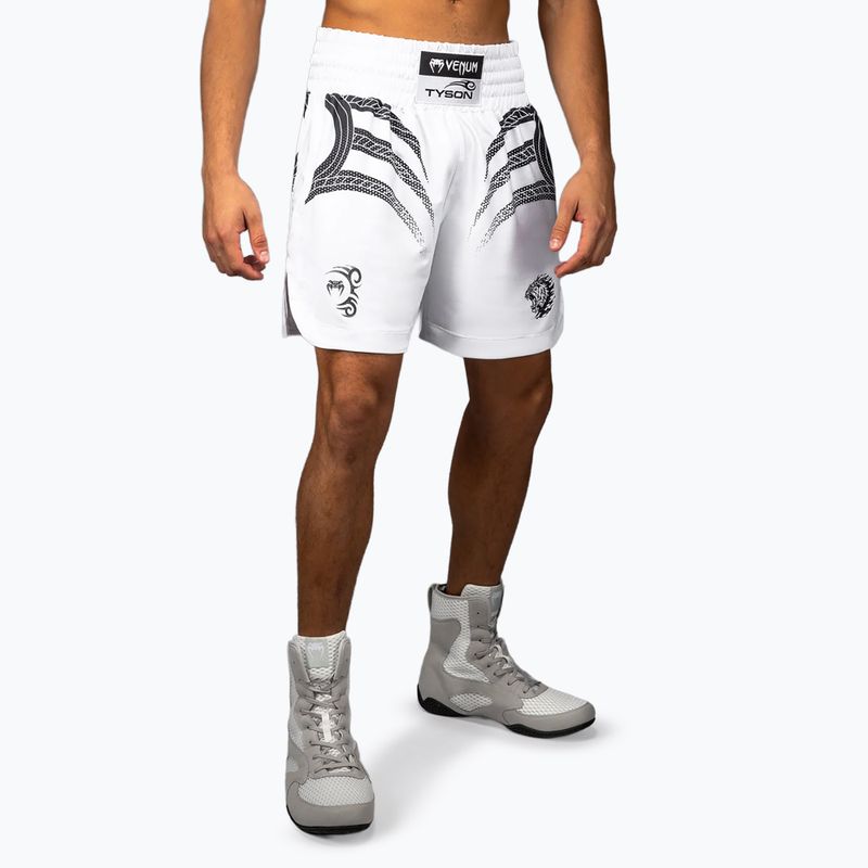Pantaloni scurți de antrenament pentru bărbați Venum x Mike Tyson Tiger optical white/deep black 3