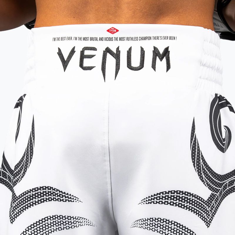 Pantaloni scurți de antrenament pentru bărbați Venum x Mike Tyson Tiger optical white/deep black 6