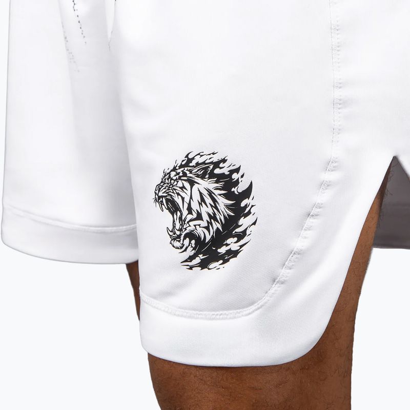Pantaloni scurți de antrenament pentru bărbați Venum x Mike Tyson Tiger optical white/deep black 8