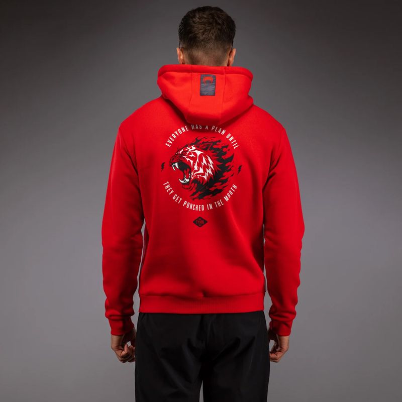 Bluză pentru bărbați Venum x Mike Tyson Tiger Hoodie intense red/deep black 3