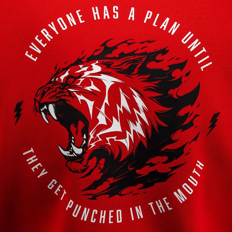 Bluză pentru bărbați Venum x Mike Tyson Tiger Hoodie intense red/deep black 8