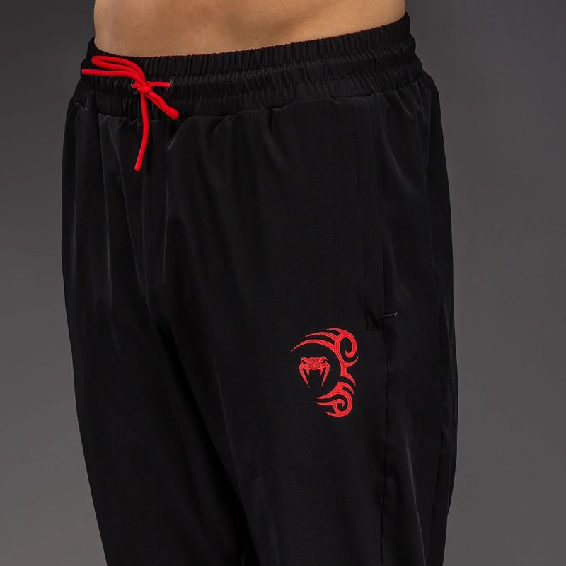 Pantaloni de antrenament pentru bărbați Venum x Mike Tyson Tiger Joggers deep black/intense red 5