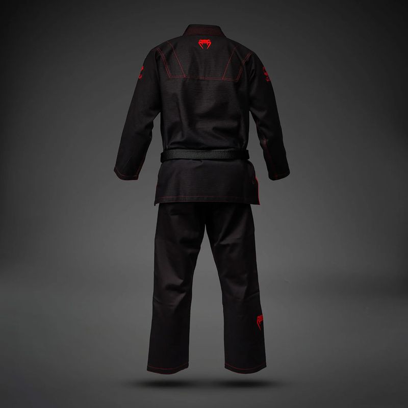 GI pentru jiu-jitsu brazilian Venum Roger Gracie Academy BJJ black/red 2