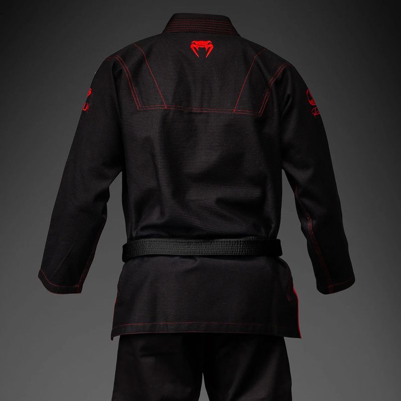GI pentru jiu-jitsu brazilian Venum Roger Gracie Academy BJJ black/red 4